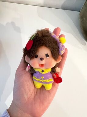 Vintage Monchhichi keychain